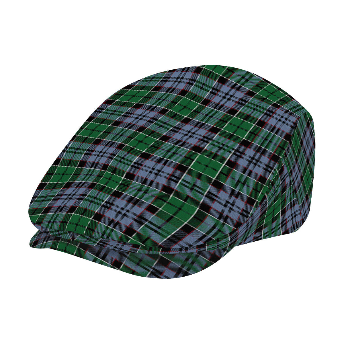 ScotsTee Shop Scottish MacIsaac Ancient Jeff Cap Tartan Flat Cap