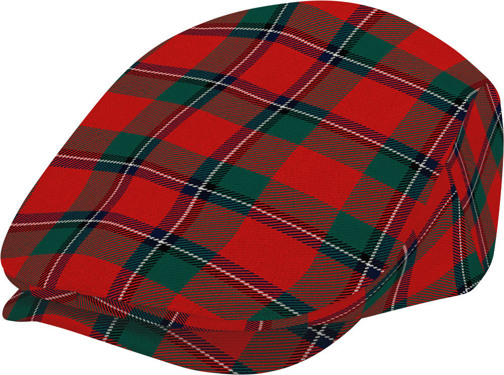ScotsTee Shop Scottish Sinclair Modern Clan Jeff Cap Tartan Flat Cap