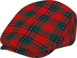 ScotsTee Shop Scottish Sinclair Modern Clan Jeff Cap Tartan Flat Cap