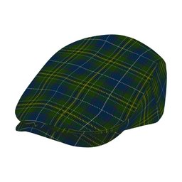 ScotsTee Shop Scottish McAvoy Jeff Cap Tartan Flat Cap