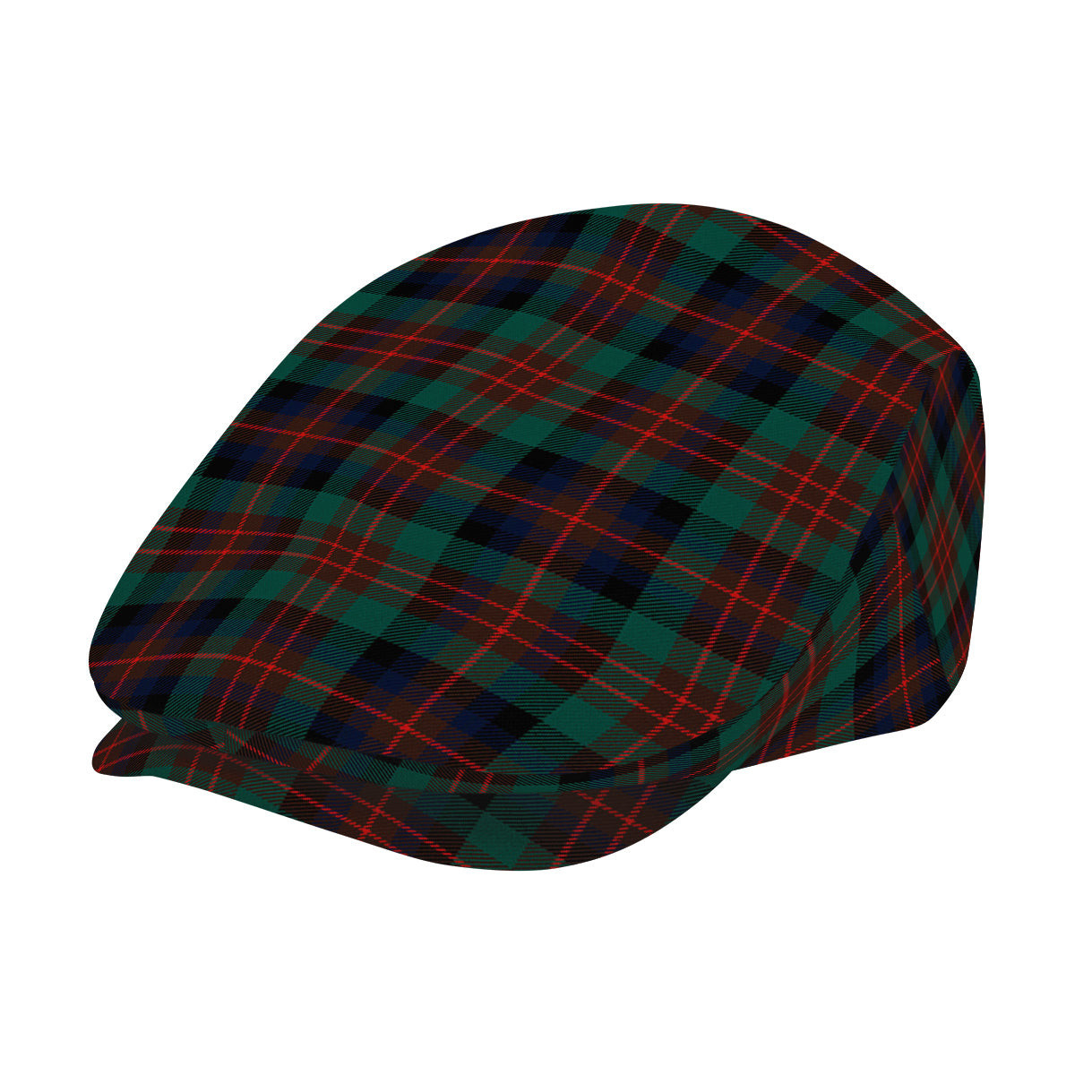 ScotsTee Shop Scottish McDuff Hunting Modern Jeff Cap Tartan Flat Cap