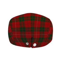 ScotsTee Shop Scottish MacKinnon 1842 Jeff Cap Tartan Flat Cap