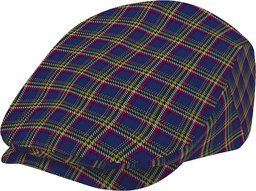 ScotsTee Shop Scottish Yukon (asymmetric) Jeff Cap Tartan Flat Cap