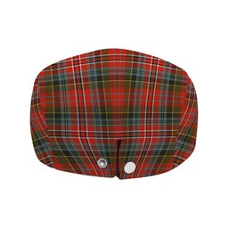 ScotsTee Shop Scottish MacPherson Weathered Jeff Cap Tartan Flat Cap