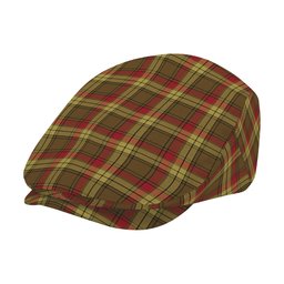 ScotsTee Shop Scottish MacMillan Old Weathered Jeff Cap Tartan Flat Cap