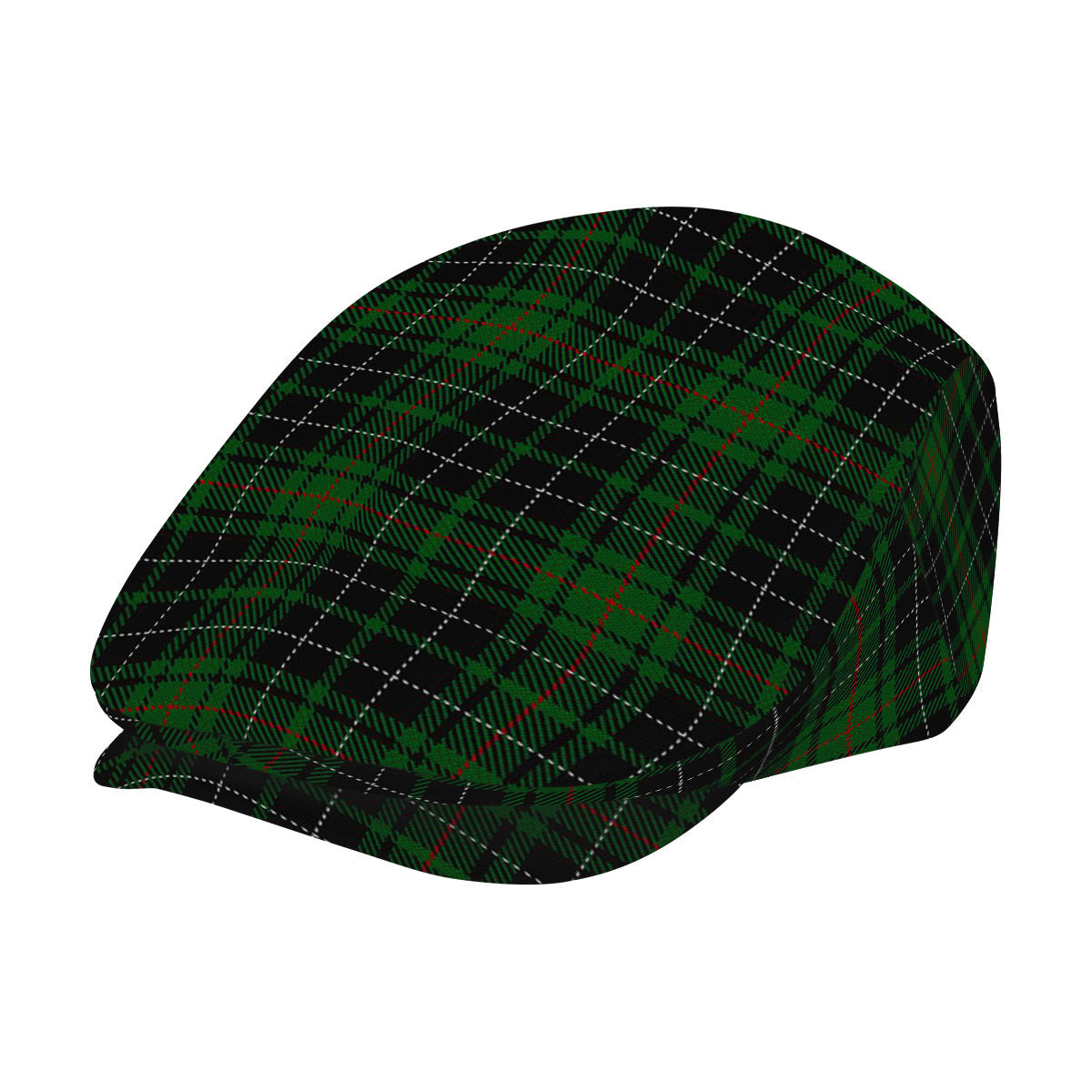 ScotsTee Shop Scottish McAuley Hunting Jeff Cap Tartan Flat Cap