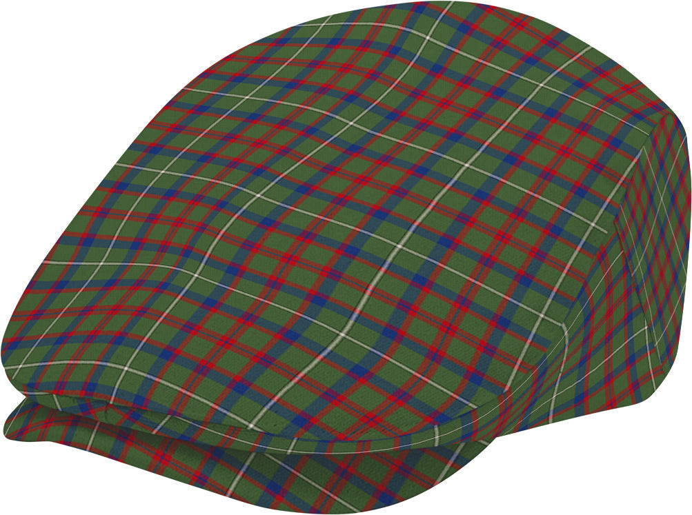 ScotsTee Shop Scottish Shaw Green Modern Jeff Cap Tartan Flat Cap