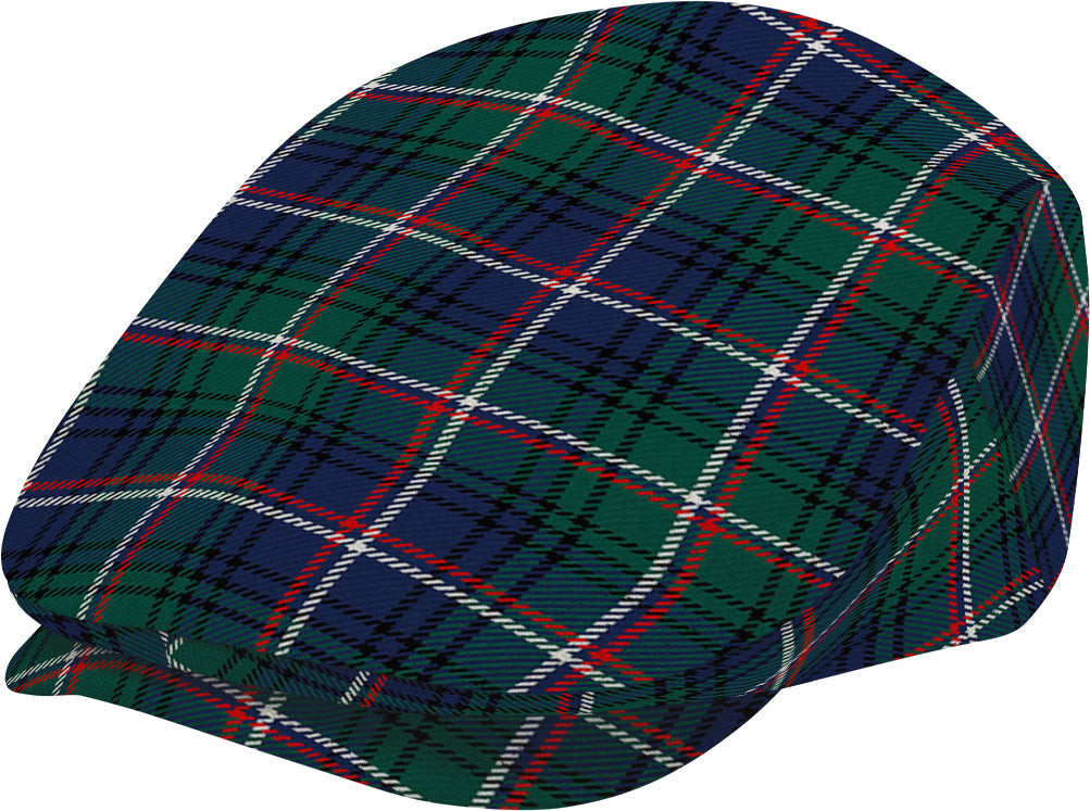 ScotsTee Shop Scottish Shaw of Carolina Modern Jeff Cap Tartan Flat Cap