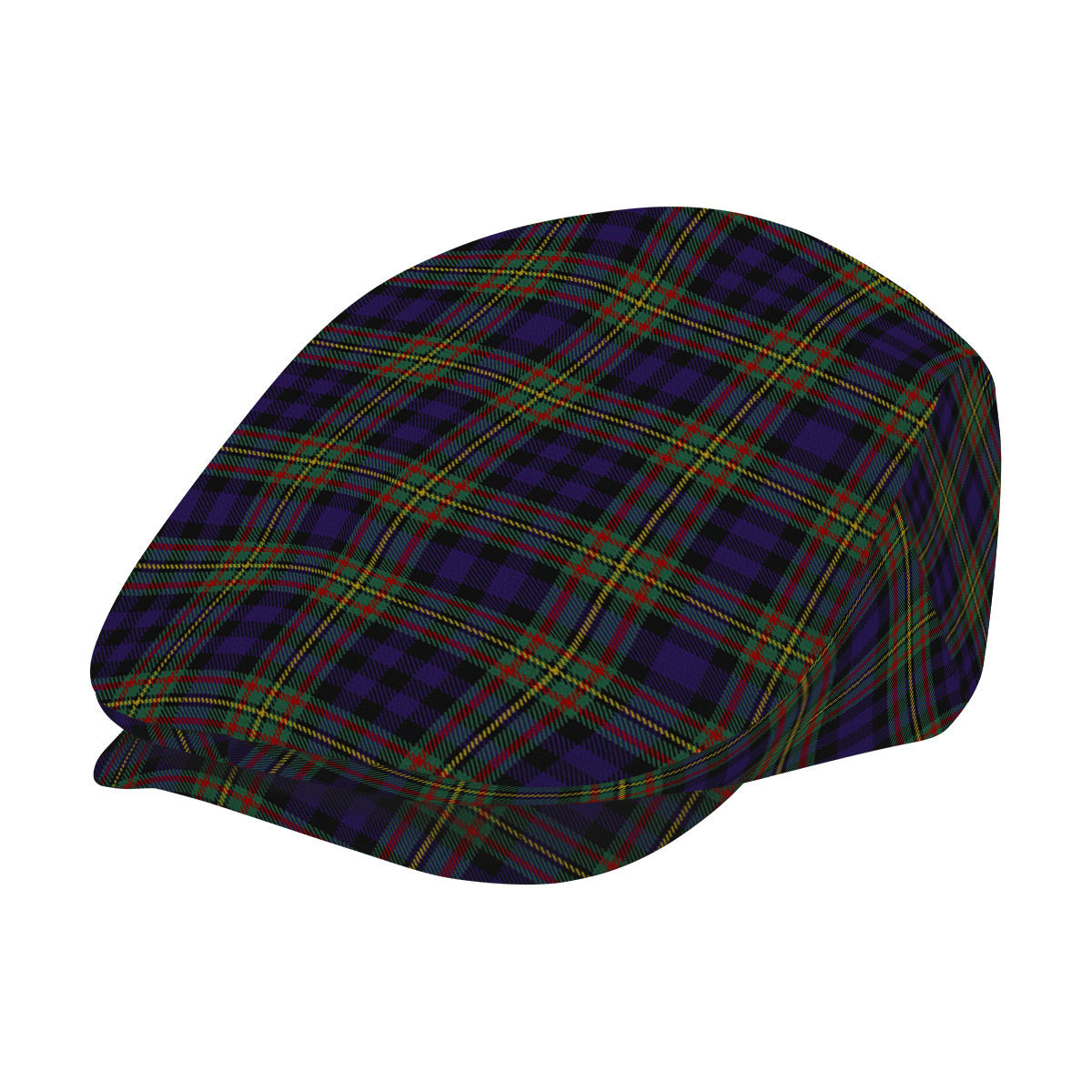 ScotsTee Shop Scottish MacLellan Jeff Cap Tartan Flat Cap