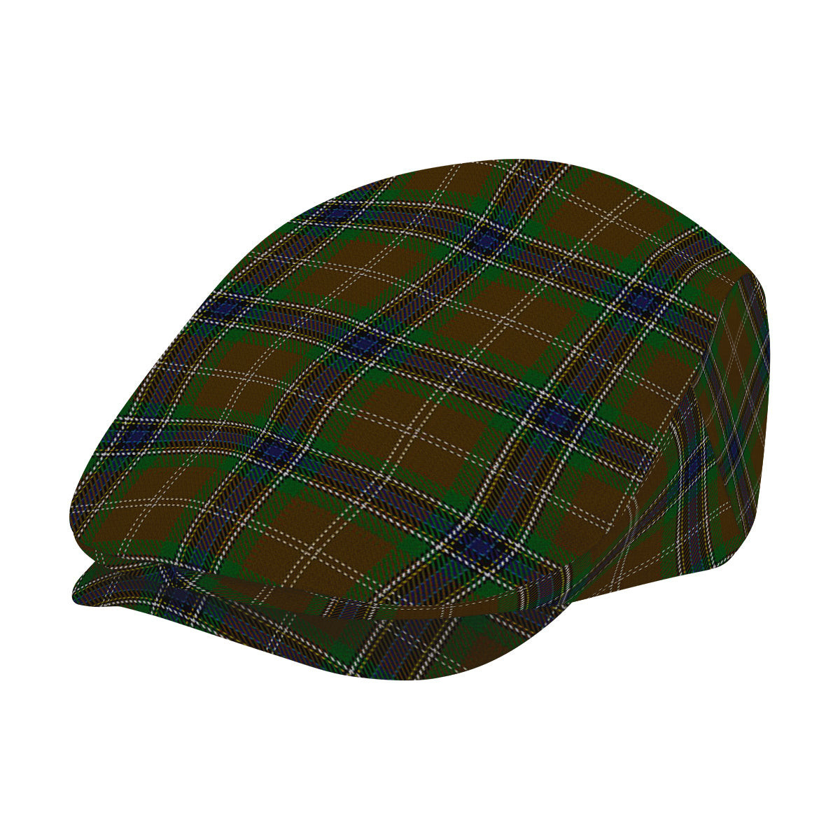ScotsTee Shop Scottish MacLean of Kingairloch Jeff Cap Tartan Flat Cap