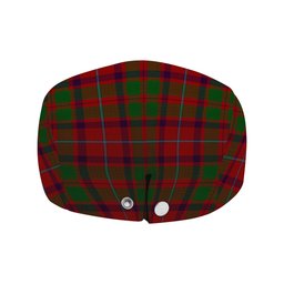ScotsTee Shop Scottish Shaw of Tordarroch Red Dress Jeff Cap Tartan Flat Cap