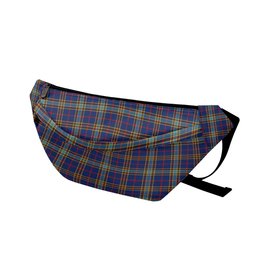 ScotsTee Shop Scottish Balfour Blue Modern Clan Tartan Fanny Pack Plaid Waist Bag
