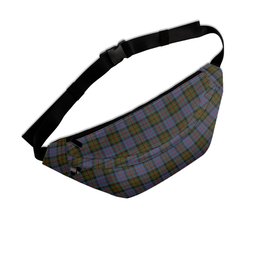 ScotsTee Shop Scottish Bowie Black Clan Tartan Fanny Pack Plaid Waist Bag