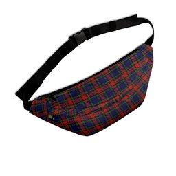 ScotsTee Shop Scottish Clarke Red Clan Tartan Fanny Pack Plaid Waist Bag
