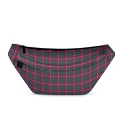 ScotsTee Shop Scottish Crawford Red Modern Clan Tartan Fanny Pack Plaid Waist Bag
