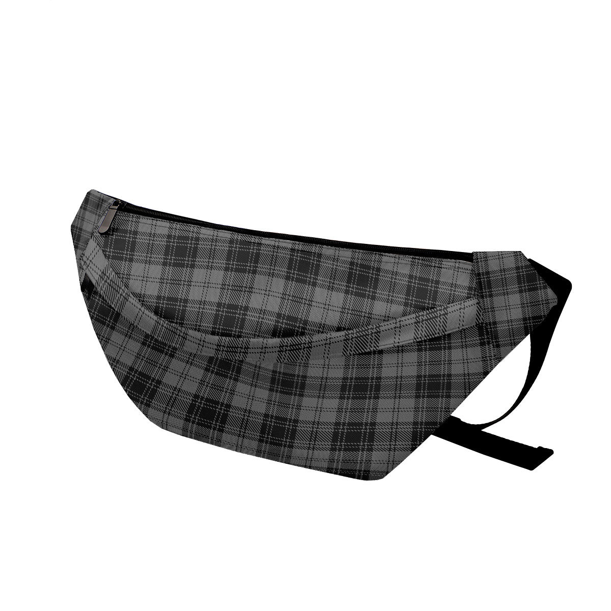 ScotsTee Shop Scottish Douglas Grey Vestiarium Scoticum Clan Tartan Fanny Pack Plaid Waist Bag