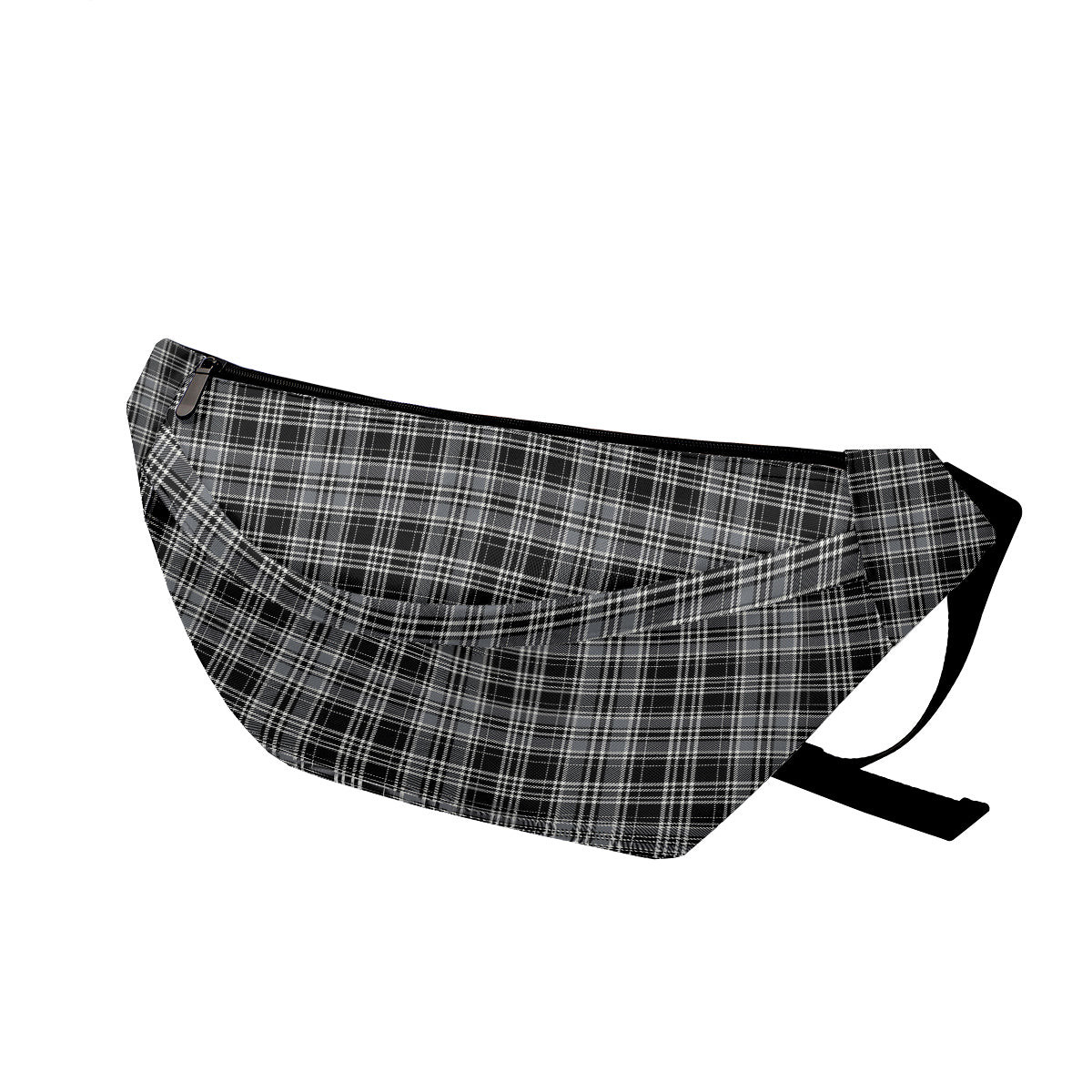 ScotsTee Shop Scottish Drummond Grey Modern Clan Tartan Fanny Pack Plaid Waist Bag