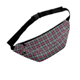 ScotsTee Shop Scottish Dundee Pink Variation Modern Clan Clan Tartan Fanny Pack Plaid Waist Bag