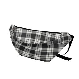 ScotsTee Shop Scottish McFarland Black White Clan Tartan Fanny Pack Plaid Waist Bag
