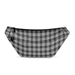 ScotsTee Shop Scottish MacLeod Black and White Clan Tartan Fanny Pack Plaid Waist Bag
