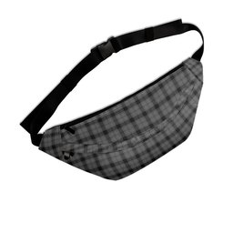 ScotsTee Shop Scottish Scott Black and White Clan Tartan Fanny Pack Plaid Waist Bag