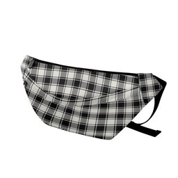 ScotsTee Shop Scottish McPhee B&W Modern Clan Tartan Fanny Pack Plaid Waist Bag