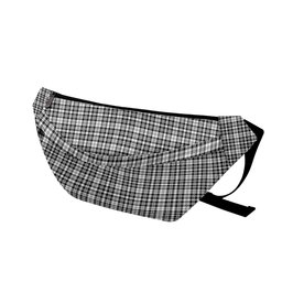 ScotsTee Shop Scottish Scott Black and White Modern Clan Tartan Fanny Pack Plaid Waist Bag