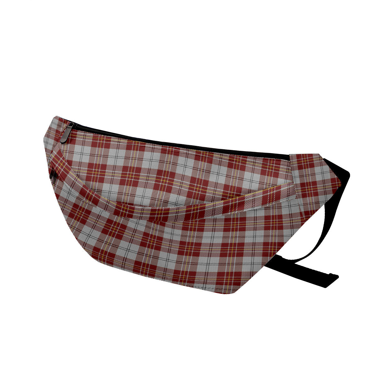 ScotsTee Shop Scottish MacPherson Dress Burgundy Dance Clan Tartan Fanny Pack Plaid Waist Bag