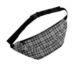 ScotsTee Shop Scottish Scott B&W 1850 Clan Tartan Fanny Pack Plaid Waist Bag