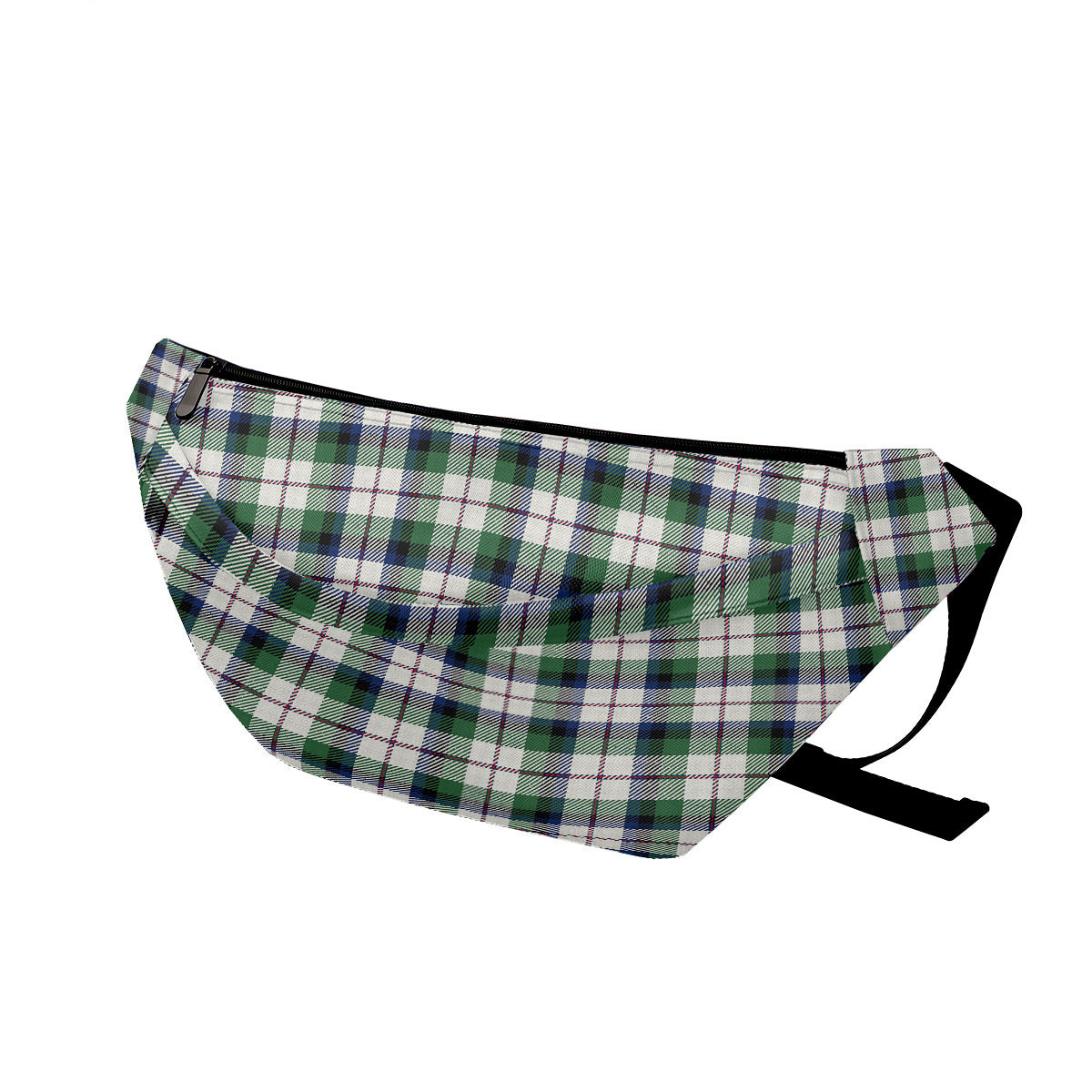 ScotsTee Shop Scottish Macnaghten Dress Modern Clan Tartan Fanny Pack Plaid Waist Bag
