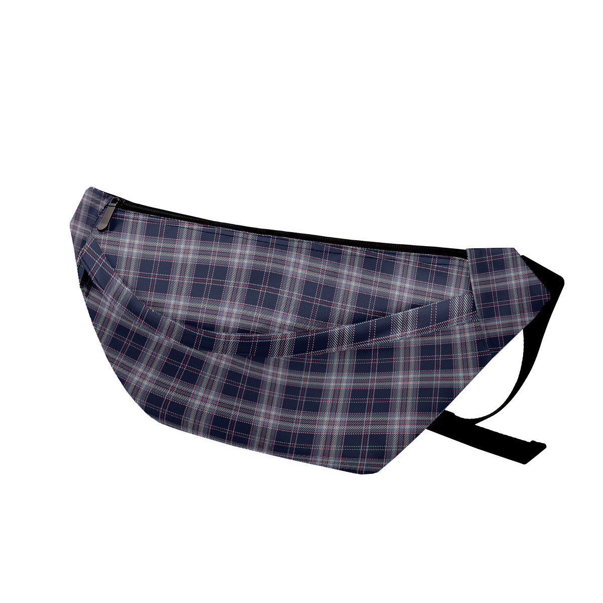 ScotsTee Shop Scottish Yokohama Takashimaya Blue Clan Tartan Fanny Pack Plaid Waist Bag