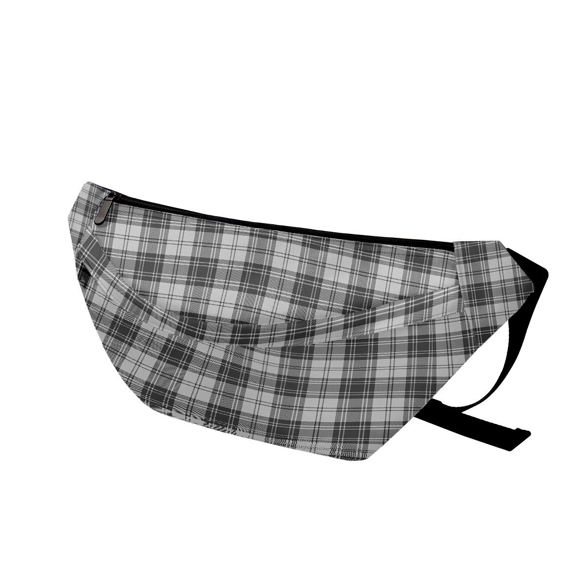 ScotsTee Shop Scottish Sandilands Grey Clan Tartan Fanny Pack Plaid Waist Bag