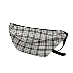 ScotsTee Shop Scottish MacFarlane Black White Ancient Clan Tartan Fanny Pack Plaid Waist Bag
