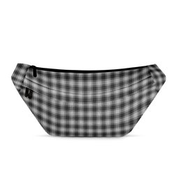 ScotsTee Shop Scottish MacPhee Black and White Clan Tartan Fanny Pack Plaid Waist Bag