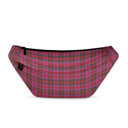 ScotsTee Shop Scottish MacGowan Portrait Modern Clan Tartan Fanny Pack Plaid Waist Bag