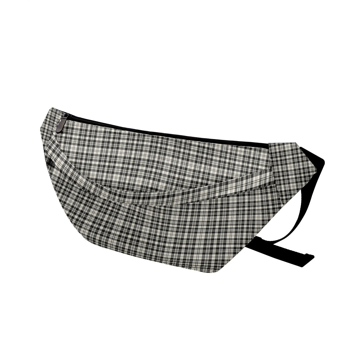 ScotsTee Shop Scottish Scott Black and White Ancient Clan Tartan Fanny Pack Plaid Waist Bag