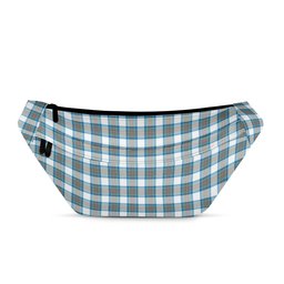 ScotsTee Shop Scottish Stewart Muted Blue Clan Tartan Fanny Pack Plaid Waist Bag