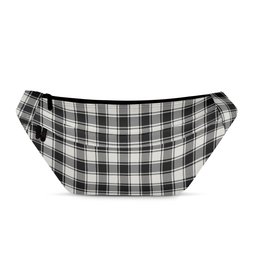 ScotsTee Shop Scottish MacFie Black & White Ancient Clan Tartan Fanny Pack Plaid Waist Bag