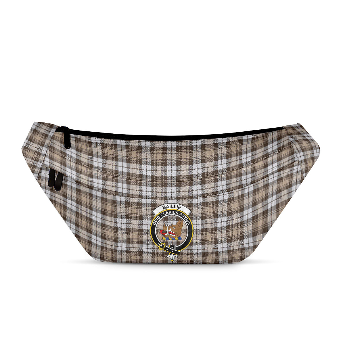 ScotsTee Shop Scottish Baillie Dress Modern Clan Crest Tartan Fanny Pack Plaid Waist Bag