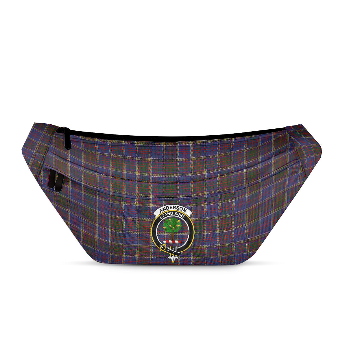ScotsTee Shop Scottish Anderson W L Anderson, Stirling Clan Crest Tartan Fanny Pack Plaid Waist Bag