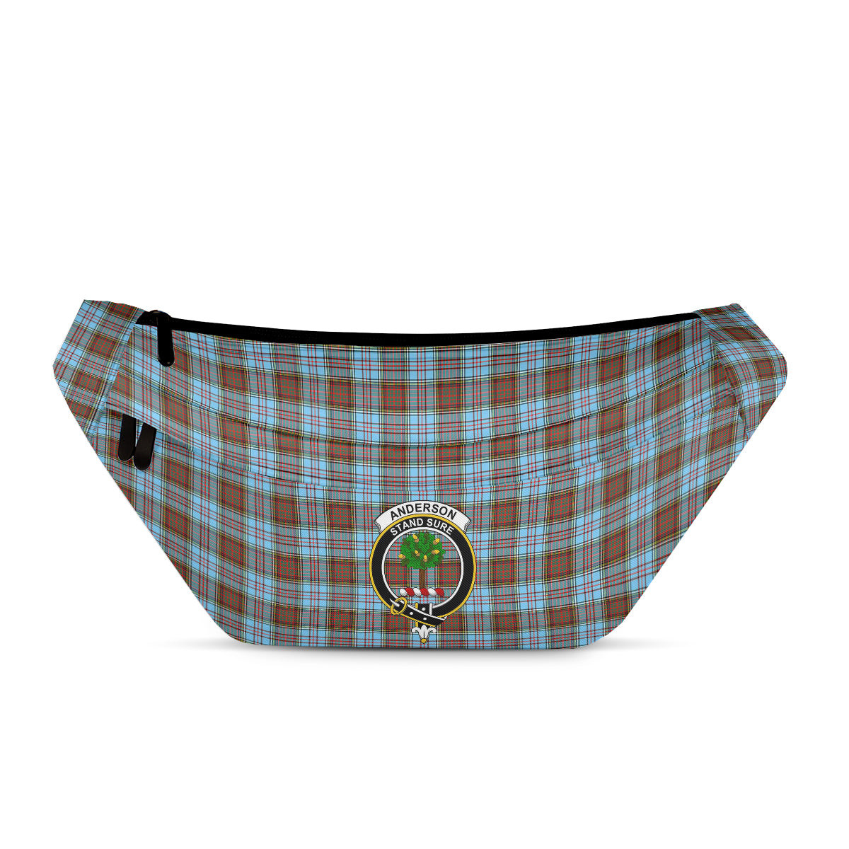 ScotsTee Shop Scottish Anderson Ancient Clan Crest Tartan Fanny Pack Plaid Waist Bag