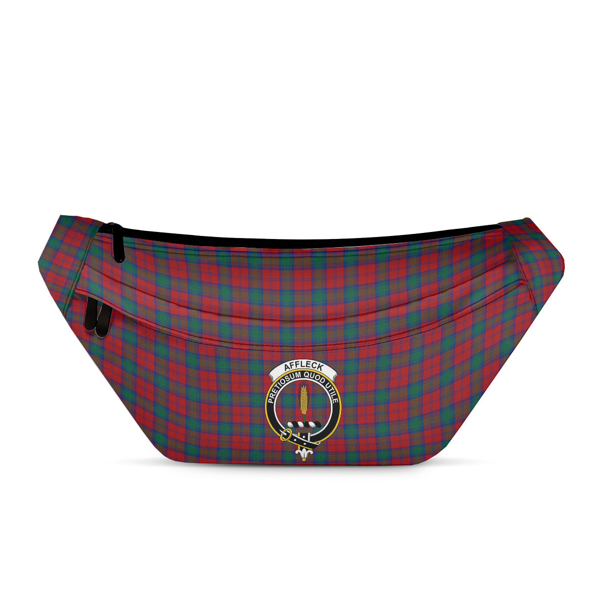 ScotsTee Shop Scottish Affleck Clan Crest Tartan Fanny Pack Plaid Waist Bag