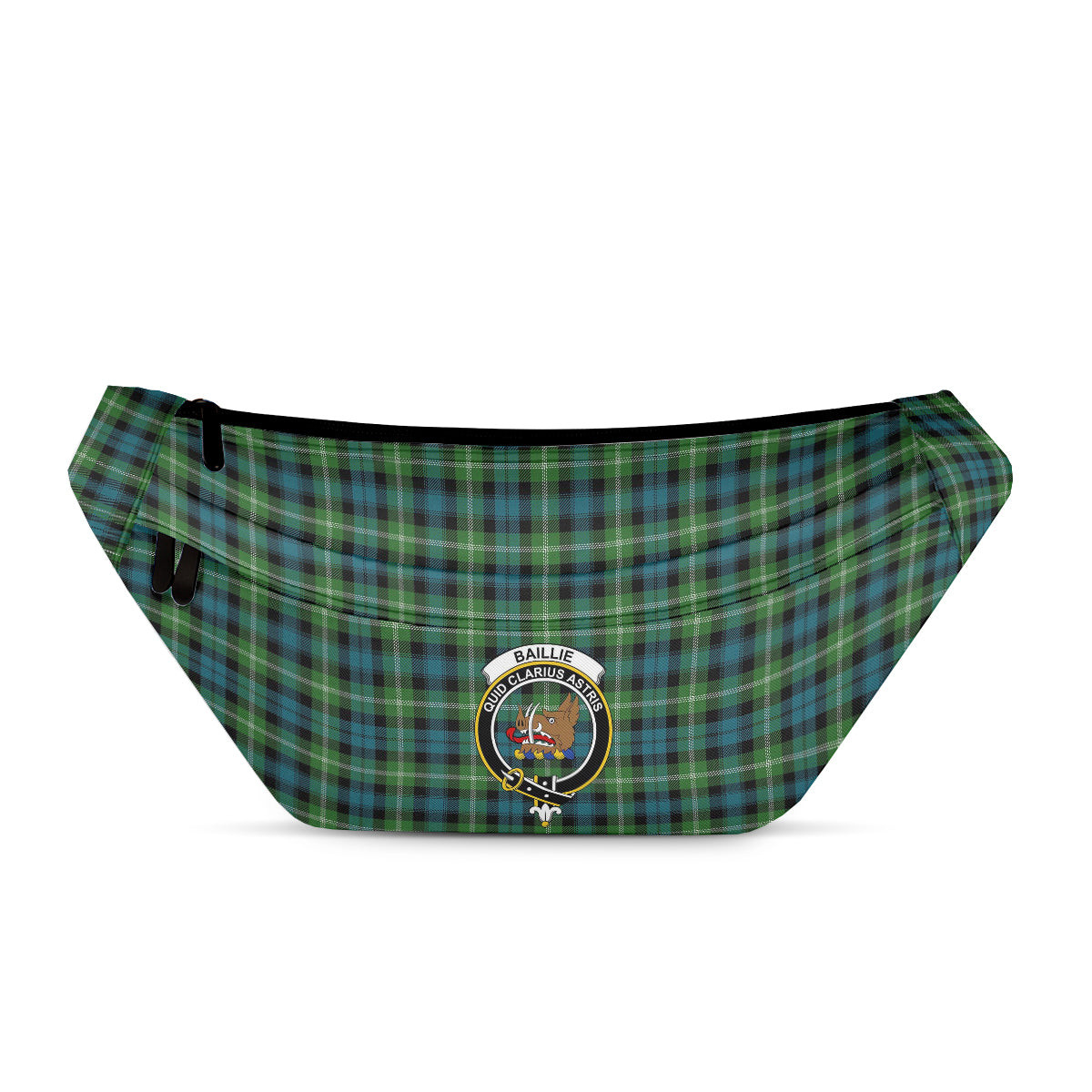 ScotsTee Shop Scottish Baillie of Polkemmet Ancient Clan Crest Tartan Fanny Pack Plaid Waist Bag