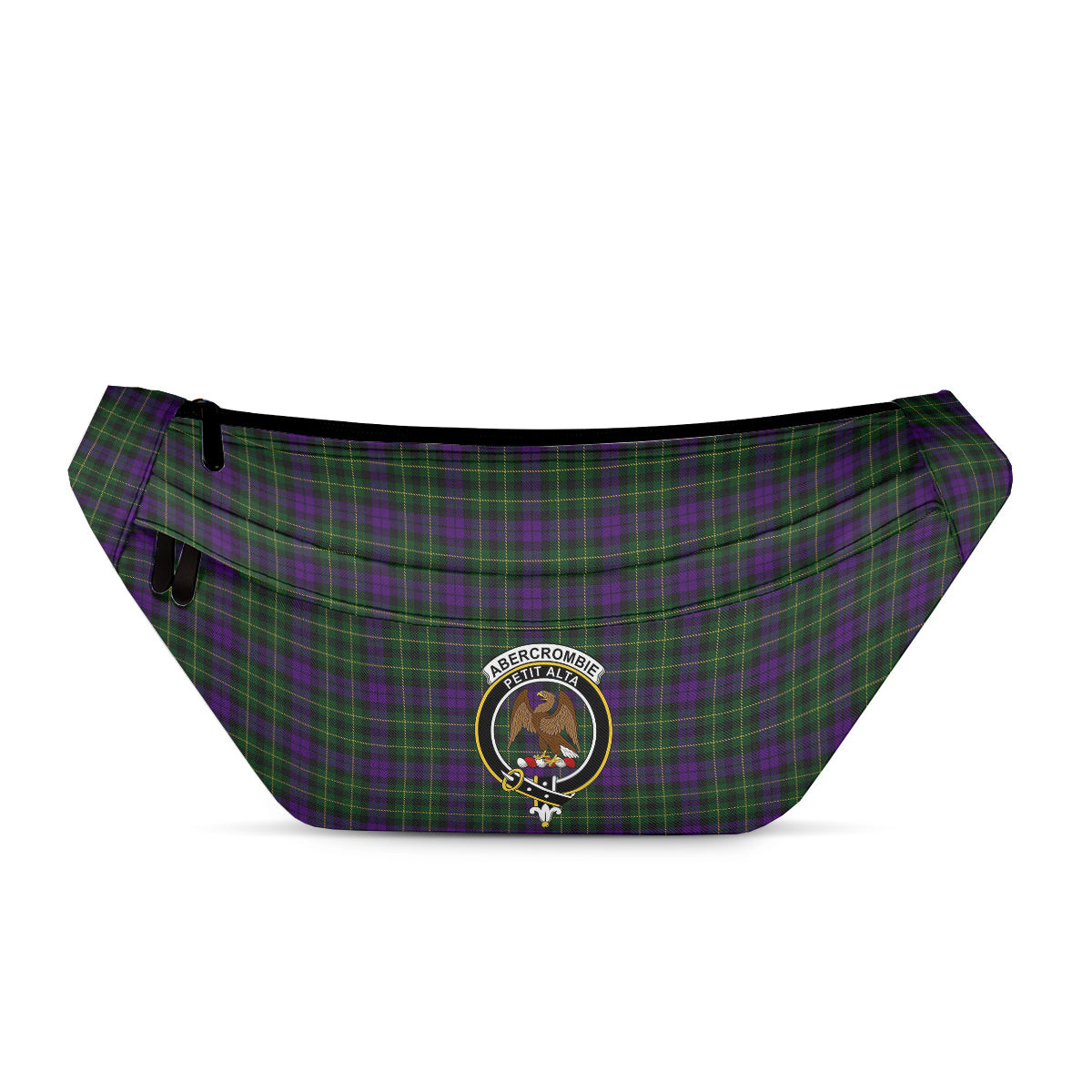 ScotsTee Shop Scottish Abercrombie Wilsons Clan Crest Tartan Fanny Pack Plaid Waist Bag