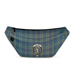 ScotsTee Shop Scottish Balfour Blue Ancient Clan Crest Tartan Fanny Pack Plaid Waist Bag