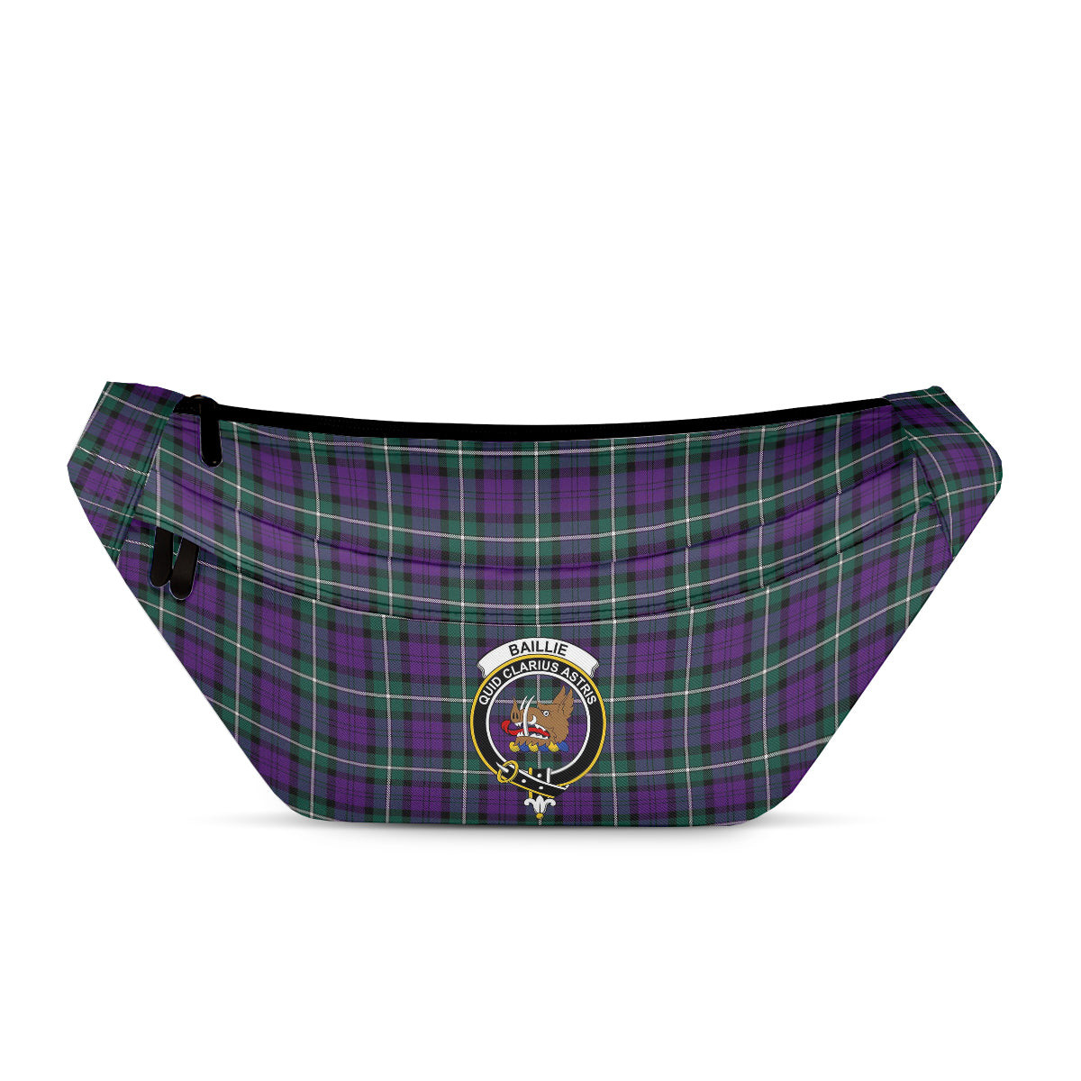ScotsTee Shop Scottish Baillie Highland Society Modern Clan Crest Tartan Fanny Pack Plaid Waist Bag