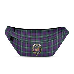 ScotsTee Shop Scottish Baillie Highland Society Modern Clan Crest Tartan Fanny Pack Plaid Waist Bag