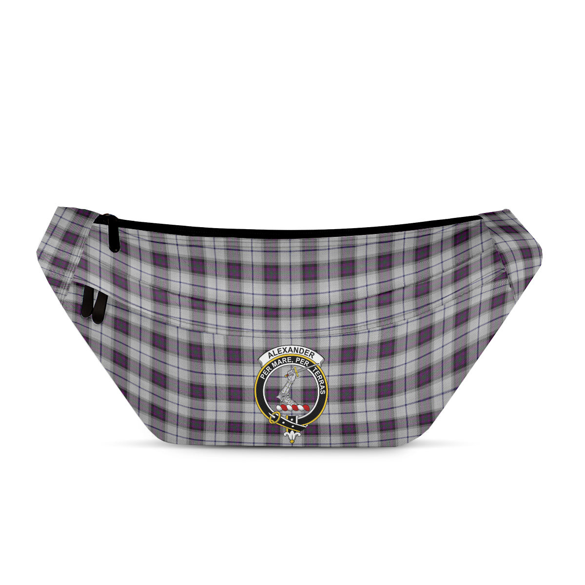 ScotsTee Shop Scottish Alexander of Menstry Dress Clan Crest Tartan Fanny Pack Plaid Waist Bag