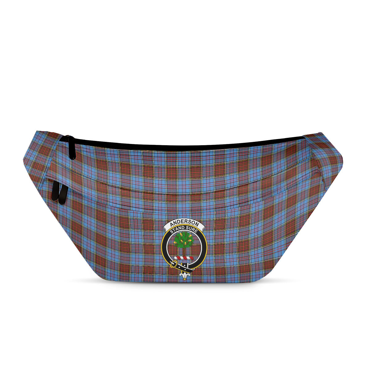 ScotsTee Shop Scottish Anderson Modern Clan Crest Tartan Fanny Pack Plaid Waist Bag