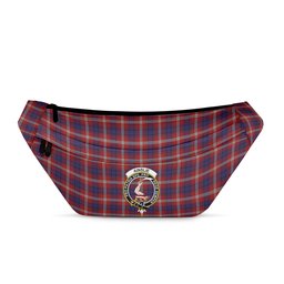 ScotsTee Shop Scottish Ainslie Clan Crest Tartan Fanny Pack Plaid Waist Bag